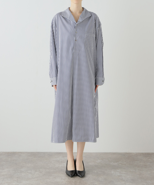 TICCA(ティッカ)の「【TICCA / ティッカ】 オープンカラーシャツワンピース(シャツワンピース・レディース・ネイビー/ダークブルー・FREE)」の17枚目の写真