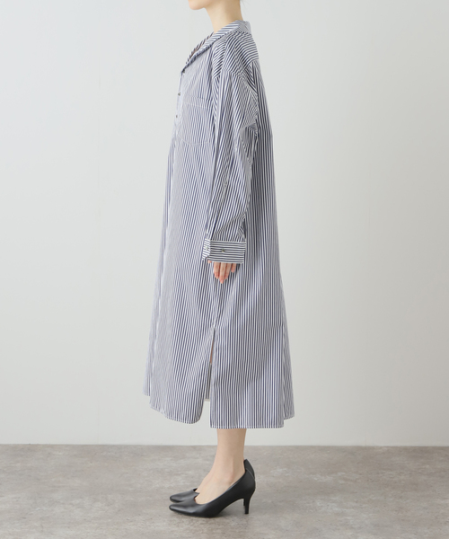 TICCA(ティッカ)の「【TICCA / ティッカ】 オープンカラーシャツワンピース(シャツワンピース・レディース・ネイビー/ダークブルー・FREE)」の18枚目の写真