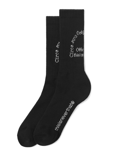 thisisneverthat(ディスイズネバーザット)の「TNT Team Socks(ソックス/靴下・メンズ・ブラック/ホワイト・FREE)」の1枚目の写真