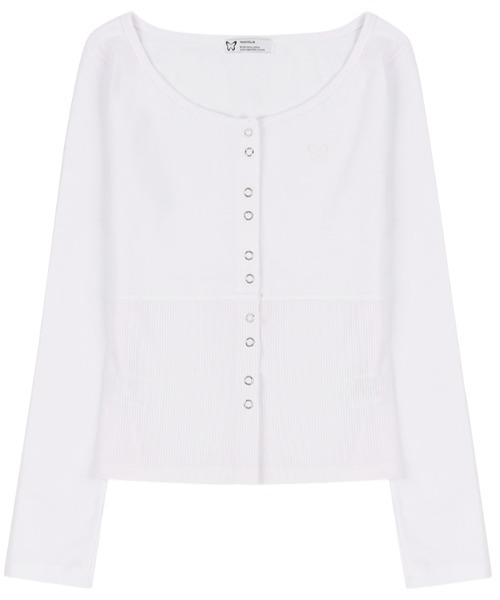 tシャツ A'GEM/9 × .kom 「 FANCY CLUB/ファンシークラブ」 OZ BUTTON FRONT CARDIGAN TEE/ボタン A'GEM/9 × .kom 『 FANCY CLUB/ファンシークラブ』 OZ BUTTON