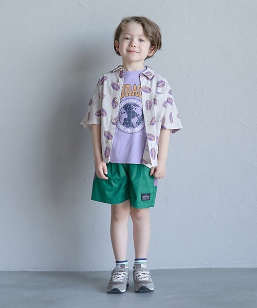 b・ROOM（ビールーム）の「バイカラービッグポケット4分丈パンツ（その他パンツ・キッズ・グリーン/ラベンダー/ベージュ/エメラルド/カーキ・140cm/130cm/110cm/100cm/150cm/120cm）」の19枚目の写真