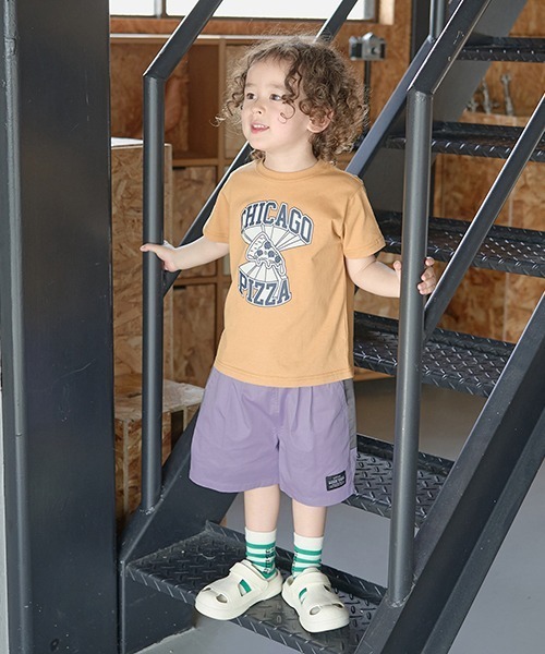 b・ROOM（ビールーム）の「バイカラービッグポケット4分丈パンツ（その他パンツ・キッズ・グリーン/ラベンダー/ベージュ/エメラルド/カーキ・140cm/130cm/110cm/100cm/150cm/120cm）」の6枚目の写真