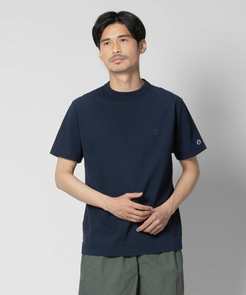 Champion】ワンポイント天竺Tシャツ / 吸水速乾（Tシャツ/カットソー