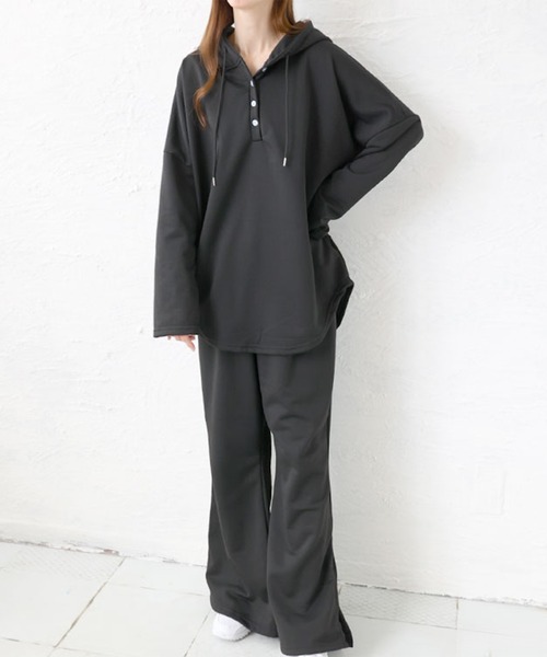 フーディーパーカー＆ワイドパンツセット（ルームウェア/パジャマ）｜GOLDJAPAN（ゴールドジャパン） 5,291円
