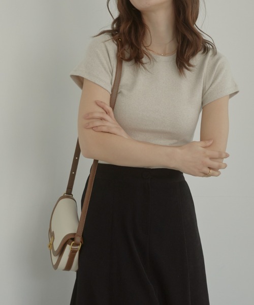 ACYM(アシーム)の「Vintage coron shoulder バッグ(ショルダーバッグ・レディース・ブラウン/アイボリー/ブラック・FREE)」の6枚目の写真