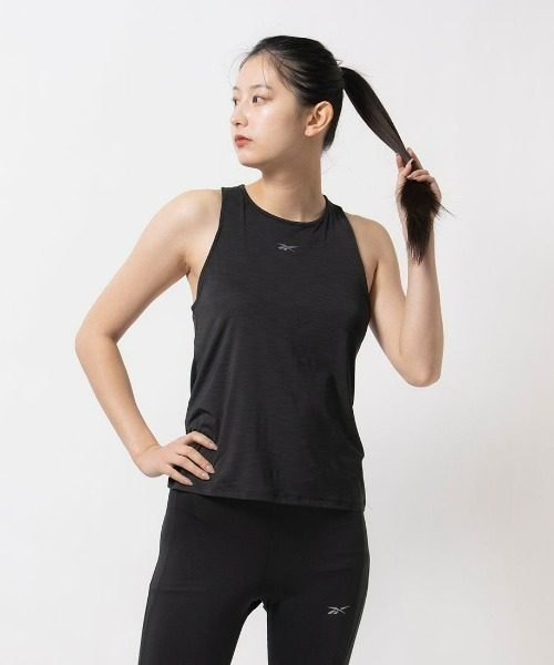 Reebok（リーボック）の「チル アスレチック タンクトップ / RBK-CHILL ATHLETIC TANK（タンクトップ・レディース・オフホワイト/ライトブルー/ブラック/ピンク・X-SMALL/X-LARGE/XX-LARGE/SMALL/MEDIUM/LARGE）」の3枚目の写真