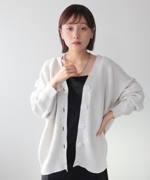 LADYMADE | バイカラーラメニットカーディガン(カーディガン/ボレロ)