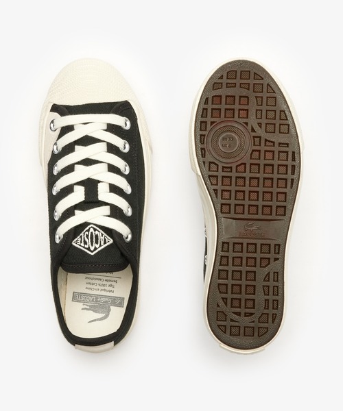 LACOSTE(ラコステ)の「ウィメンズ BACKCOURT 2.0 124 1 CFA チャンキーソールスニーカー(スニーカー・レディース・ブラック×ホワイト/オフホワイト・24.0cm/23.0cm/23.5cm/22.5cm/24.5cm)」の7枚目の写真