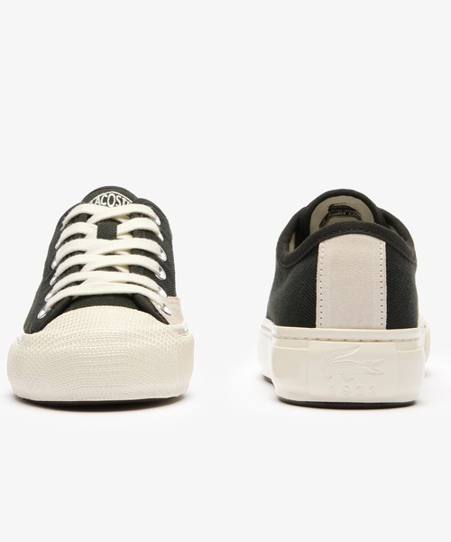 LACOSTE(ラコステ)の「ウィメンズ BACKCOURT 2.0 124 1 CFA チャンキーソールスニーカー(スニーカー・レディース・ブラック×ホワイト/オフホワイト・24.0cm/23.0cm/23.5cm/22.5cm/24.5cm)」の8枚目の写真