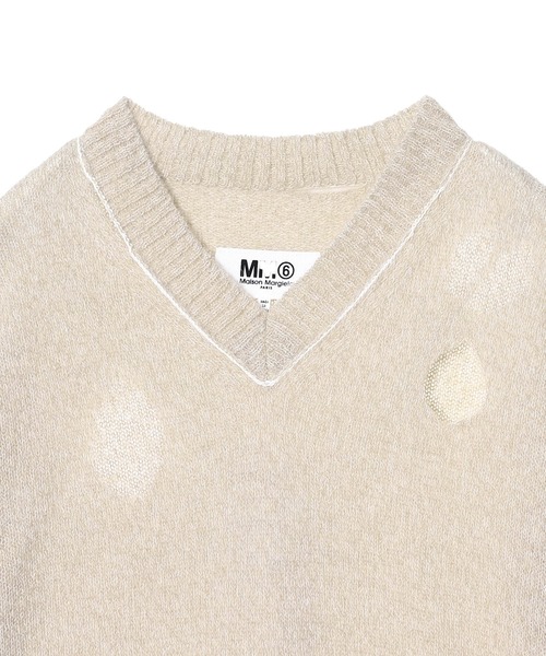 25SS MM6 Maison Margiela Vネックニット L 25SS MM6 Maison Margiela Vネックニット L 【公式通販】