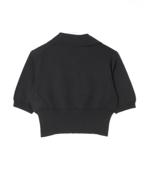 Vivienne Westwood(ヴィヴィアンウエストウッド)の「オーガニックハイツイストコットンベーシッククロップドポロトップ(ニット/セーター・レディース・ホワイト/ライム/ブラック/ターコイズブルー・FREE)」の5枚目の写真