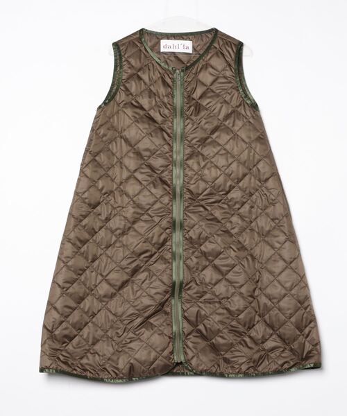 dahl'ia（ダリア）の「dahl'ia / ダリア QUILT VEST キルトベスト（ベスト・レディース・オリーブ・FREE）」の7枚目の写真