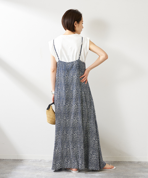 journal standard L'essage（ジャーナルスタンダードレサージュ）の「【LUSANA / ルサーナ】JEN DRESS：ワンピース（ワンピース・レディース・アイボリー/ネイビー・SMALL）」の22枚目の写真