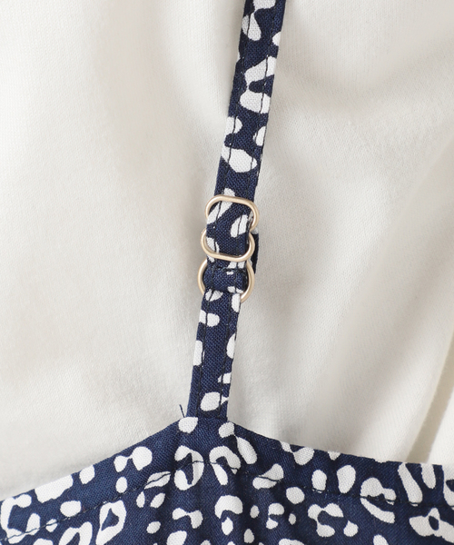 journal standard L'essage（ジャーナルスタンダードレサージュ）の「【LUSANA / ルサーナ】JEN DRESS：ワンピース（ワンピース・レディース・アイボリー/ネイビー・SMALL）」の7枚目の写真