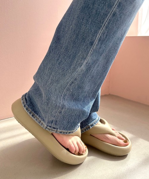 ORiental TRaffic(オリエンタルトラフィック)の「パデットトングサンダル /OT3219(サンダル・レディース・ブラック/ホワイト/モカ・S/M/L/LL/22.5cm)」の5枚目の写真