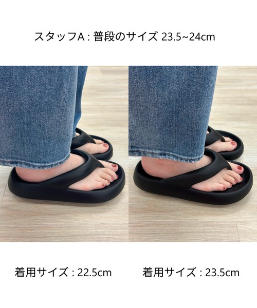 ORiental TRaffic(オリエンタルトラフィック)の「パデットトングサンダル /OT3219(サンダル・レディース・ブラック/ホワイト/モカ・S/M/L/LL/22.5cm)」の20枚目の写真