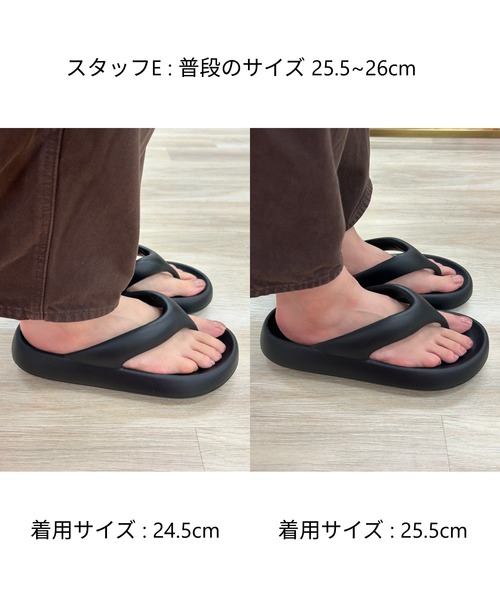 ORiental TRaffic(オリエンタルトラフィック)の「パデットトングサンダル /OT3219(サンダル・レディース・ブラック/ホワイト/モカ・S/M/L/LL/22.5cm)」の22枚目の写真