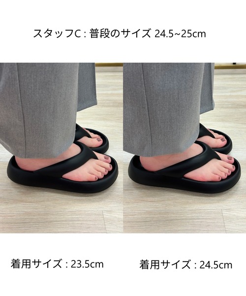 ORiental TRaffic(オリエンタルトラフィック)の「パデットトングサンダル /OT3219(サンダル・レディース・ブラック/ホワイト/モカ・S/M/L/LL/22.5cm)」の21枚目の写真