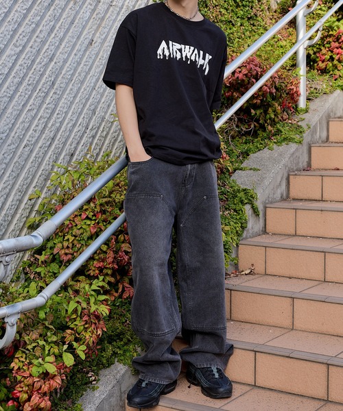 XLARGE エアブラシ風プリント 半袖Ｔシャツ デニムと相性抜群◎ AIRWALK（エアウォーク）の「【AIRWALK】エアウォーク 半袖