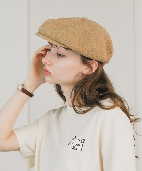 KANGOL(カンゴール)の「KANGOL/カンゴール BERMUDA HAWKER キャスケット ベレー帽(キャスケット・メンズ・ブラック/ベージュ・M/L)」の17枚目の写真
