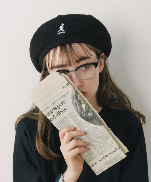 KANGOL(カンゴール)の「KANGOL/カンゴール BERMUDA HAWKER キャスケット ベレー帽(キャスケット・メンズ・ブラック/ベージュ・M/L)」の12枚目の写真