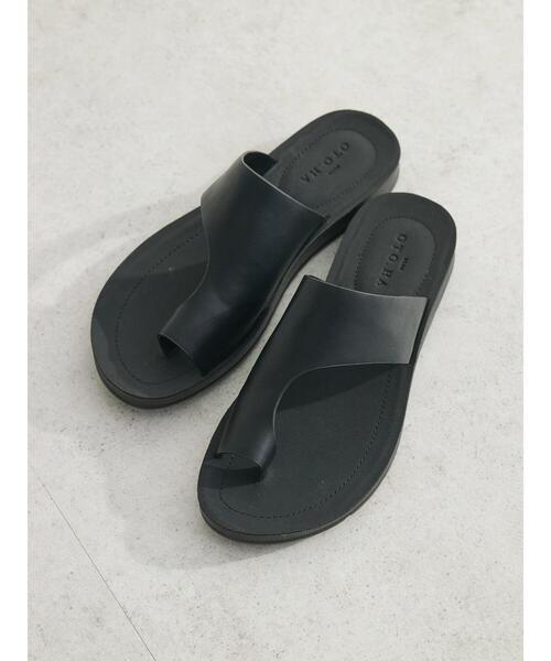 Green　Parks（グリーンパークス）の「OTO.HA.　トングサンンダル（サンダル・レディース・アイボリー/ブラック・S/M/L）」の4枚目の写真