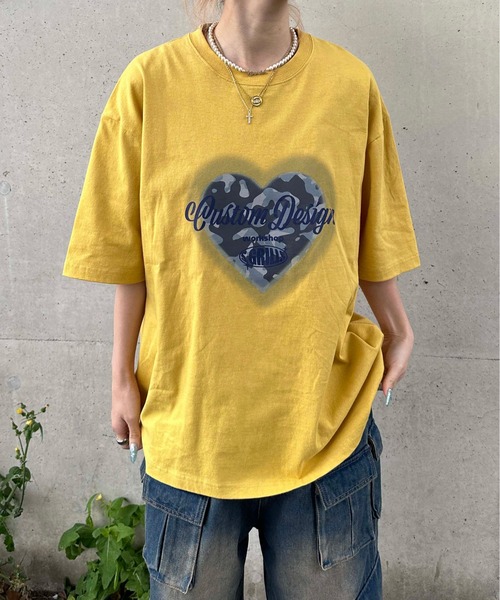 sedacle(セダクル)の「アソートモチーフプリントT(Tシャツ/カットソー・メンズ・マスタード/アイボリー/ブラウン/チャコールグレー・LARGE/MEDIUM/SMALL)」の4枚目の写真