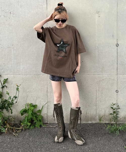 sedacle(セダクル)の「アソートモチーフプリントT(Tシャツ/カットソー・メンズ・マスタード/アイボリー/ブラウン/チャコールグレー・LARGE/MEDIUM/SMALL)」の20枚目の写真