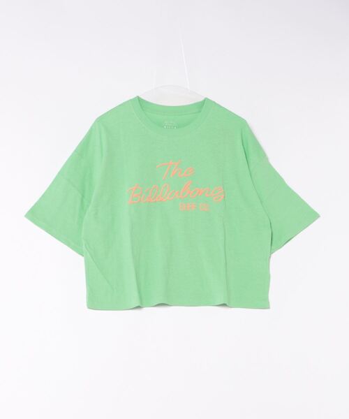 BILLABONG(ビラボン)の「BILLABONG レディース THE BILLABONG CROPPED TEE Tシャツ 【2024年夏モデル】/ビラボンショート丈半袖Tシャツ(Tシャツ/カットソー・レディース・ブラック/ホワイト/オレンジ系その他/グリーン系その他・MEDIUM)」の4枚目の写真