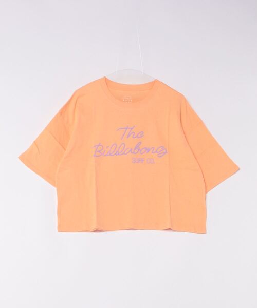 BILLABONG(ビラボン)の「BILLABONG レディース THE BILLABONG CROPPED TEE Tシャツ 【2024年夏モデル】/ビラボンショート丈半袖Tシャツ(Tシャツ/カットソー・レディース・ブラック/ホワイト/オレンジ系その他/グリーン系その他・MEDIUM)」の1枚目の写真