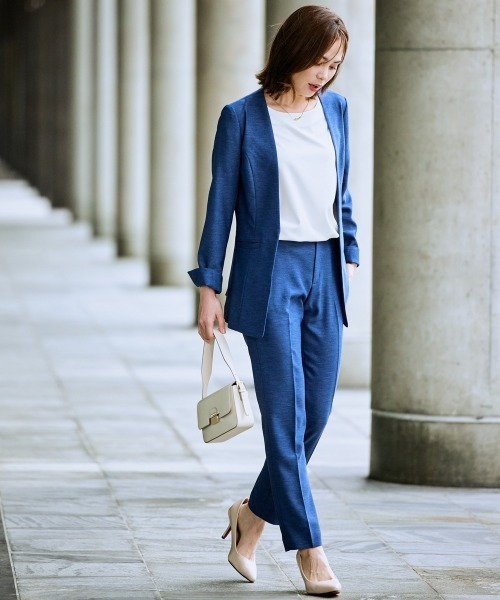 7days Life Styling(セブンデイズライフスタイリング)の「【接触冷感】シルケット加工ドルマンスリーブトップス(Tシャツ/カットソー・レディース・ダークグリーン/ネイビー/オフホワイト/ミント/ライトベージュ・LL/3L/S/M/L)」の10枚目の写真