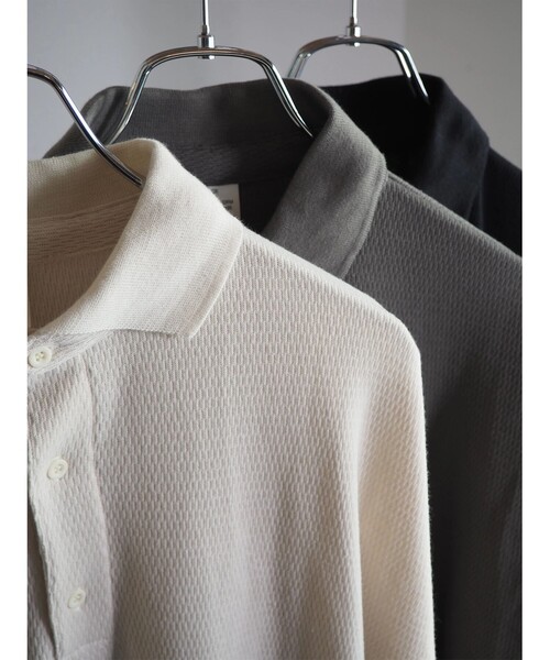 GLOSTER(グロスター)の「【限定展開】【SEABEES/シービーズ】Combat Waffle Polo ポロシャツ(ポロシャツ・メンズ・ダークグレー/ブラック/アイボリー・M/L)」の13枚目の写真