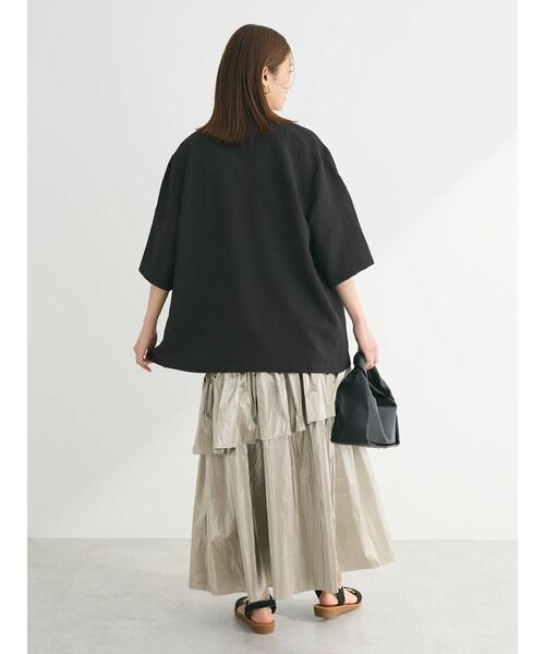 ELENCARE DUE（エレンカーレデュエ）の「・ELENCARE　DUE　ジャカードジャケット（テーラードジャケット・レディース・ブラック/グレー/ブルー・FREE）」の6枚目の写真