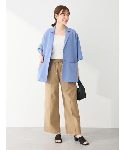 ELENCARE DUE（エレンカーレデュエ）の「・ELENCARE　DUE　ジャカードジャケット（テーラードジャケット・レディース・ブラック/グレー/ブルー・FREE）」の21枚目の写真