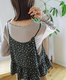 Crisp | 【ZOZOTOWN限定カラー】2wayフラワーギャザーキャミ(シャツ/ブラウス)