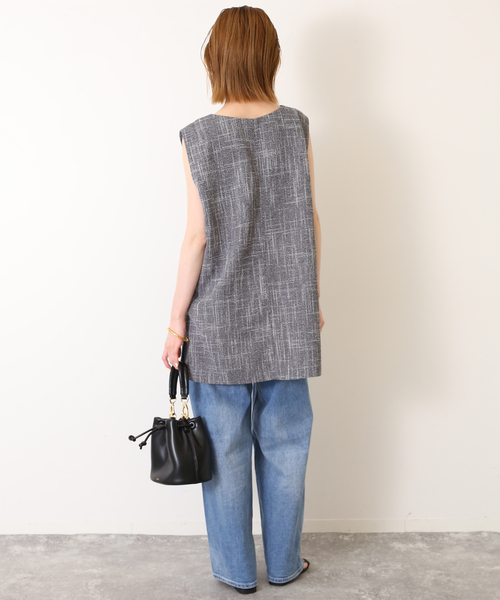 SLOBE IENA（スローブイエナ）の「Vネック チュニック ジレ（ベスト・レディース・ブラック系その他/ブラック・FREE）」の13枚目の写真