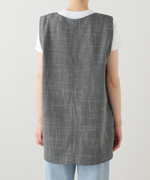 SLOBE IENA（スローブイエナ）の「Vネック チュニック ジレ（ベスト・レディース・ブラック系その他/ブラック・FREE）」の20枚目の写真