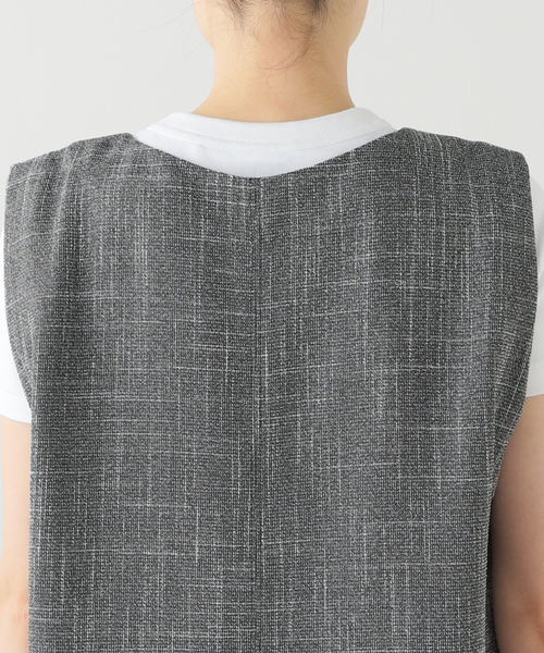 SLOBE IENA（スローブイエナ）の「Vネック チュニック ジレ（ベスト・レディース・ブラック系その他/ブラック・FREE）」の22枚目の写真