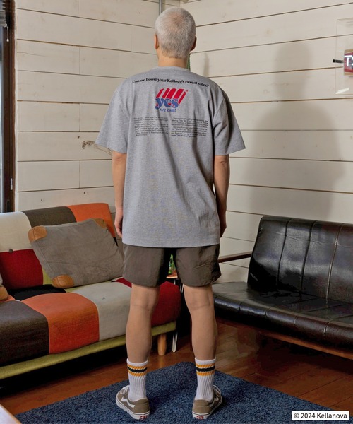 RIVER SIDE CULTURE(リバーサイドカルチャー)の「RIVER SIDE CULTURE/RSC×KELLOGGS(ケロッグ) オジサンTシャツ (M4)(Tシャツ/カットソー・メンズ・杢グレー/カーキ・MEDIUM/LARGE/X-LARGE)」の9枚目の写真