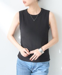 リブタンクトップ