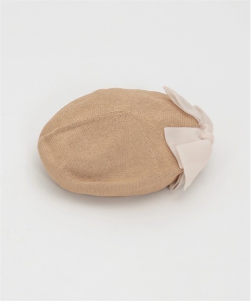 axes femme（アクシーズファム）の「オーガンジーリボンベレー（ハンチング/ベレー帽・レディース・キナリ/ブラウン/ブラック・FREE）」の12枚目の写真