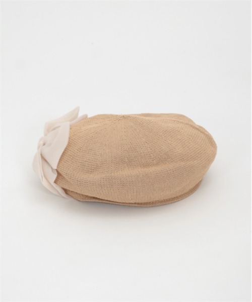 axes femme（アクシーズファム）の「オーガンジーリボンベレー（ハンチング/ベレー帽・レディース・キナリ/ブラウン/ブラック・FREE）」の14枚目の写真