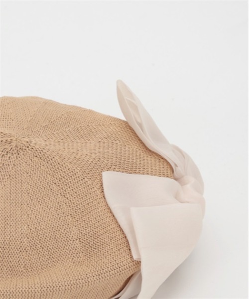 axes femme（アクシーズファム）の「オーガンジーリボンベレー（ハンチング/ベレー帽・レディース・キナリ/ブラウン/ブラック・FREE）」の15枚目の写真