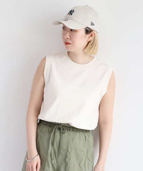 cepo(セポ)の「シルケットノースリーブTee(Tシャツ/カットソー・レディース・オフホワイト/ブラック/ブラウン・M)」の22枚目の写真