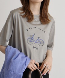 BRODIAEA 自転車イラストTシャツ