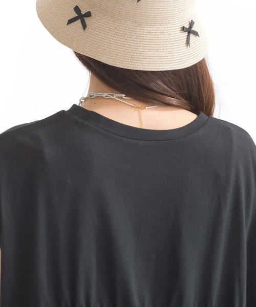 PICCIN(ピッチン)の「【WEB限定】チュールフリルロングプルオーバー(Tシャツ/カットソー・レディース・オフホワイト/ブラック・M/L)」の18枚目の写真