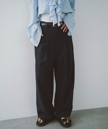 ワンタックワイドスラックス