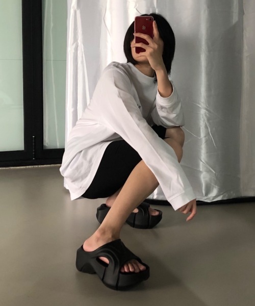 Didot.showroom(ディドット ショールーム)の「超軽量!EVA素材 | 厚底クッションサンダル(サンダル・レディース・ホワイト/ベージュ/ブラック・22.5cm/23cm/23.5cm/24cm/24.5cm/25cm)」の13枚目の写真