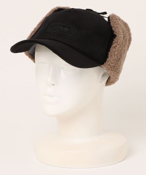 COLEMAN(コールマン)の「Coleman/コールマン フライトキャップ(キャップ・メンズ・ベージュ/マスタード/チャコール/アイボリー/ブラック/ダークブルー・57~59cm)」の3枚目の写真