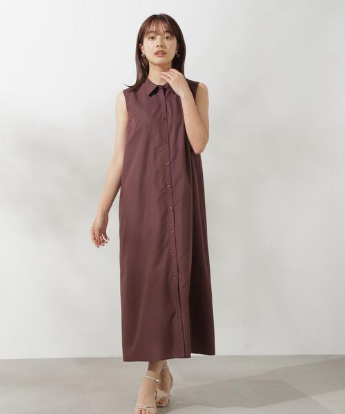 PROPORTION BODY DRESSING（プロポーションボディドレッシング）の「ギャザービスチェシャツワンピース / 1214240704（ワンピース・レディース・ベージュ系その他/ブラウン・SMALL/MEDIUM）」の11枚目の写真